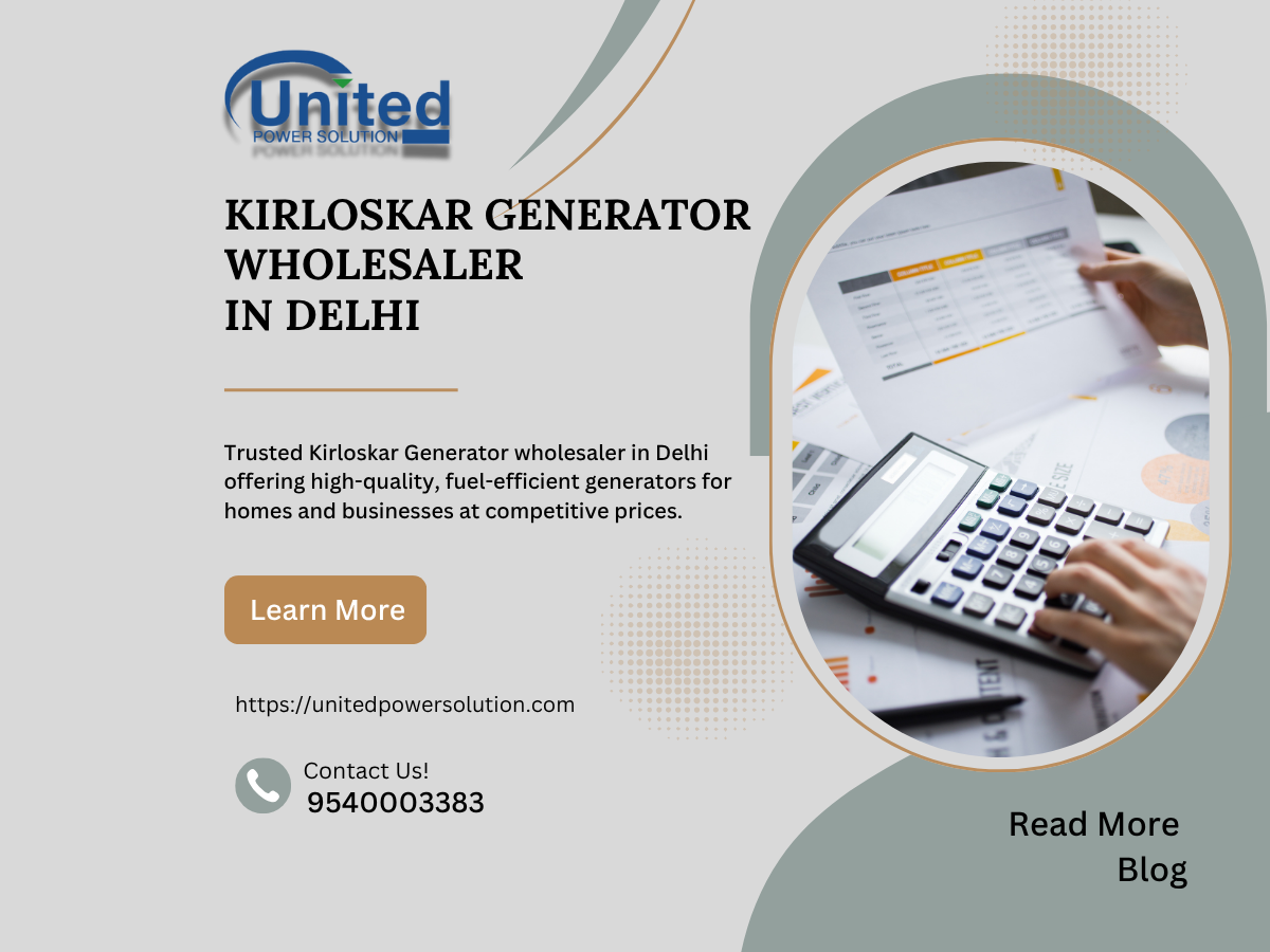 Kirloskar Generator wholesaler in Delhi